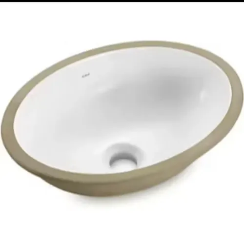 CUBA DE EMBUTIR OVAL 490X365MM BRANCO GELO