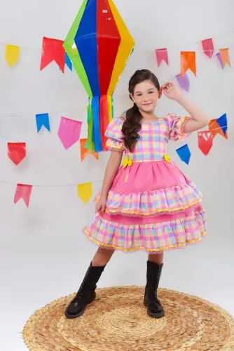 Vestido junino infantil