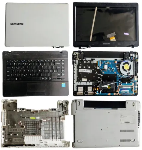 Carcaça Notebook Samsung NP370E4K ATIV Book 2 + Placa Sucata P\  Peças ou Reparo