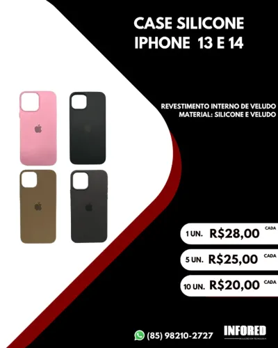 Case silicone para iPhone 13/14