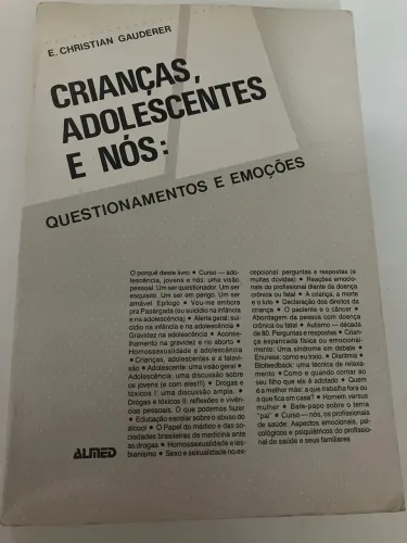Livro Crianças Adolescentes e Nós: questionamentos e emoções 