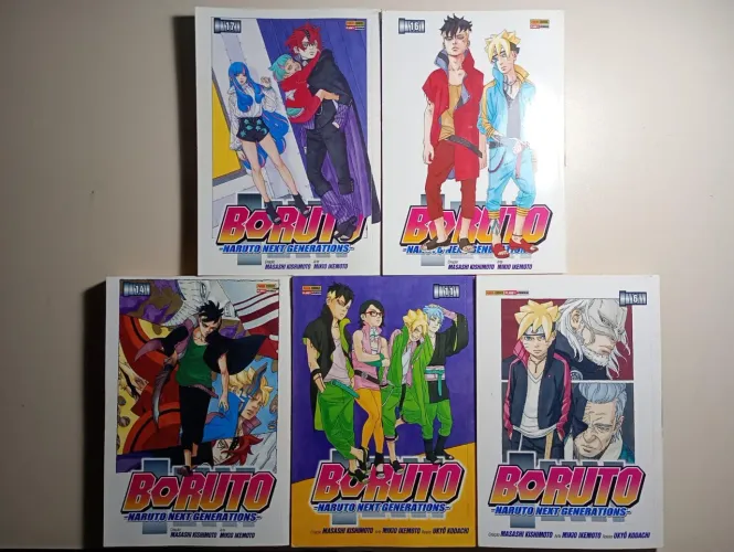 Conjunto de mangás Boruto:Naruto Next Generation (6-11-14-16-17)