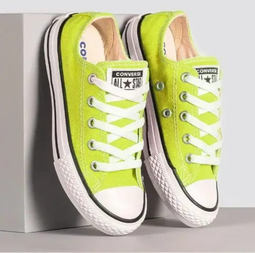 All Star Converse Chuck Taylor Amarelo Canário Fluorescente 37 Verão Carnaval Réveillon 