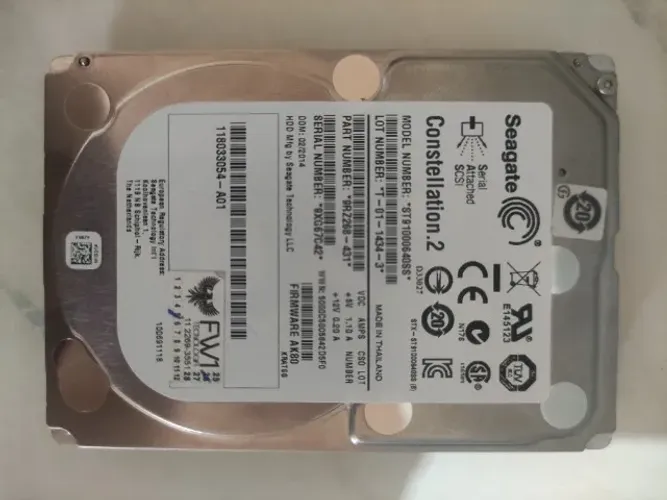 HD SAS 1TB SEAGATE CONSTELLATION.2 2.5 7.2K - ST *SS (PARA SERVIDOR) Aceito proposta