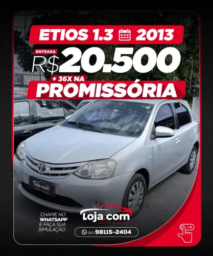 Toyota Etios XS 1.3 Flex 16V 5P Mec. 2013