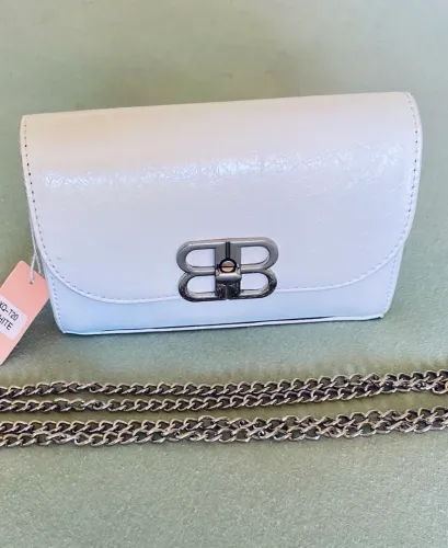 Nova! Bolsa Branca Pequena Festa.