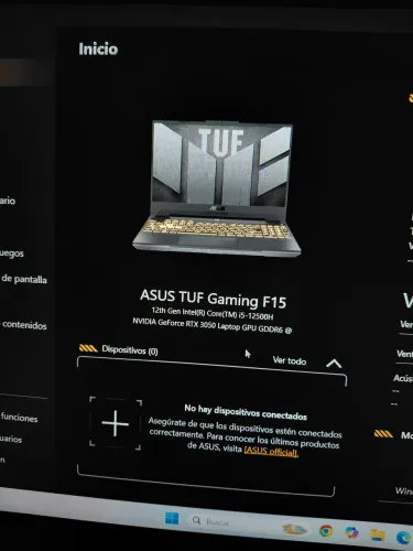 Notebook Gamer ASUS TUF F15 i5 12ª RTX 3050 144 Hz