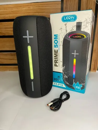 Caixa de Som Bluetooth Led RGB Leon Prime 30W YX-P10 an3