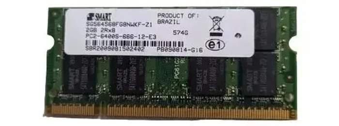 Memória 2Gb DDR2 800mhz SMART para Note book - Modelo: SG564568FG8NWKF-Z1