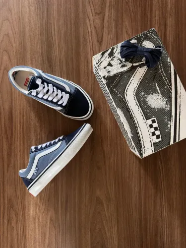 Tênis Vans Skate Old Skool Azul Marinho Feminino