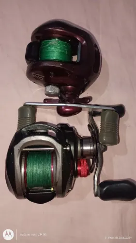 Carretilha de pesca Shimano e Marine sport