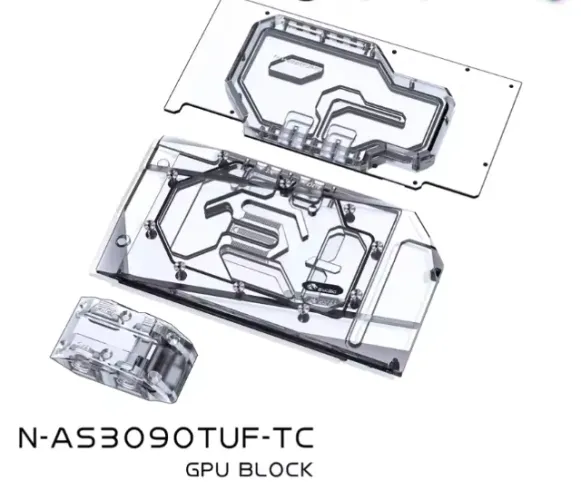 Waterblock Bykski Asus Tuf Rtx 3080 3090 N-as3090tuf-tc (Usado)