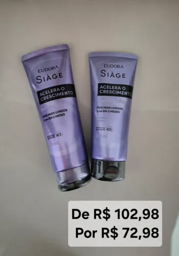 Kit shampoo e condicionar, Acelera o Crescimento O Boticário 