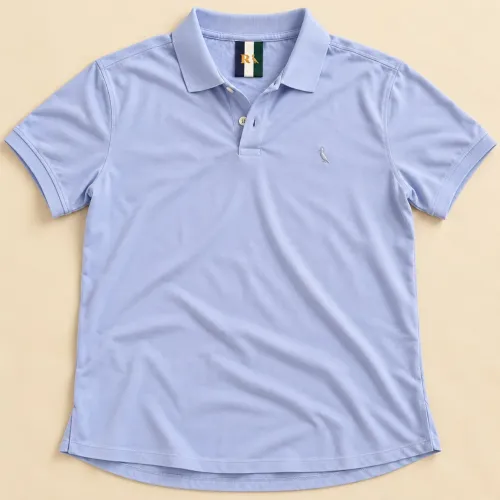 Camiseta polo Reserva Masculina Azul Claro Piquê