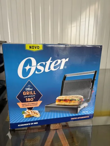 MINI GRILL OSTER 2 em 1, 1000W, 110V, OGRL230 só 139,00 reais 