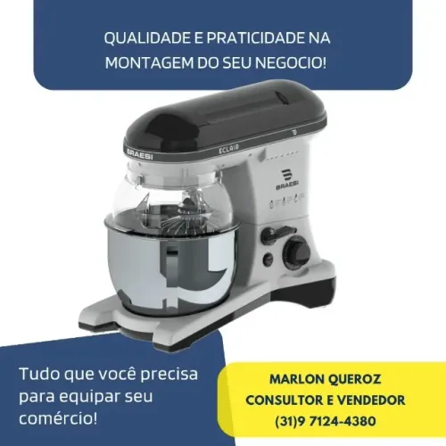 Batedeira Planetária 5 Litros Braesi Nova