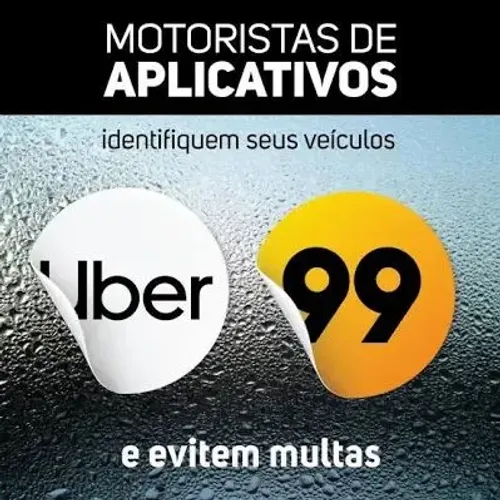 Adesivo Uber e 99