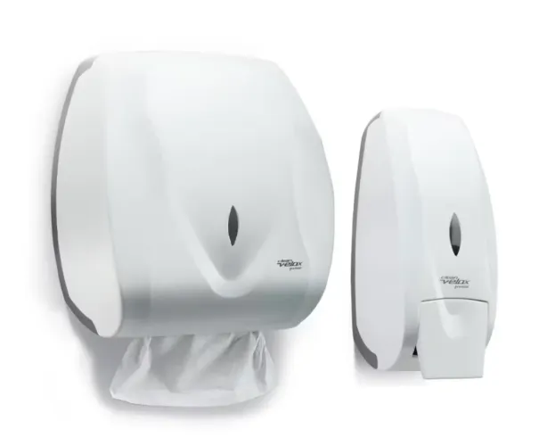 Porta papel toalha e saboneteira