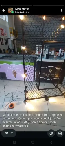 Decoração de teto com Spote