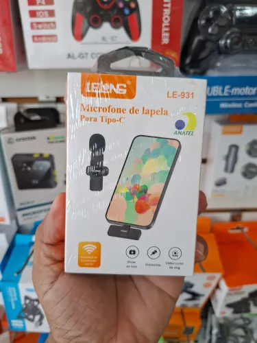Microfone lapela para celular iOS e android - entrega em slz e região 