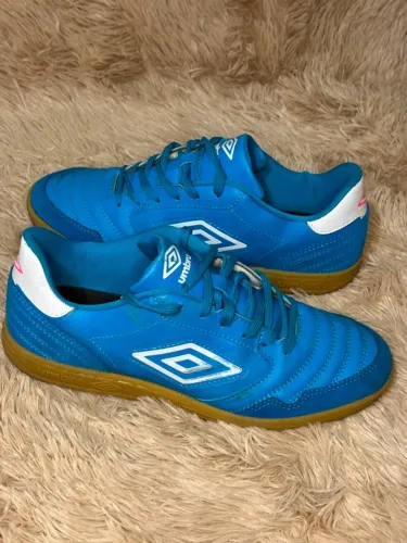 Chuteira Futsal Umbro Speciali F5 Azul Tamanho 44 Original
