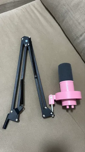 Fifine K688 Rosa + Braço Articulado | Completo com Caixa