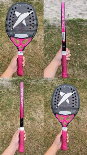 Raquete De Beach Tennis Drop Shot Conqueror 13 Tech Bt P Rosa