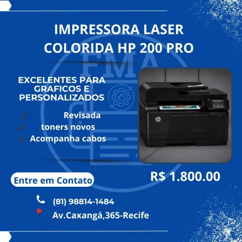 Impressora laser colorida hp