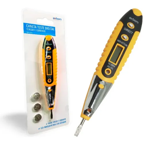 Chave Teste Testador De Voltagem corrente Digital 12v A 220v