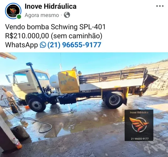 Bomba de concreto schwing 401