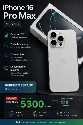 IPHONE 16 pro max 256 ?