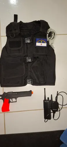 Fantasia infantil polícia Unissex regulável 