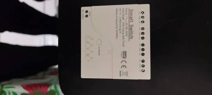 Módulo de interruptor wi-fi inteligente tuya, 4 canais 220v rf