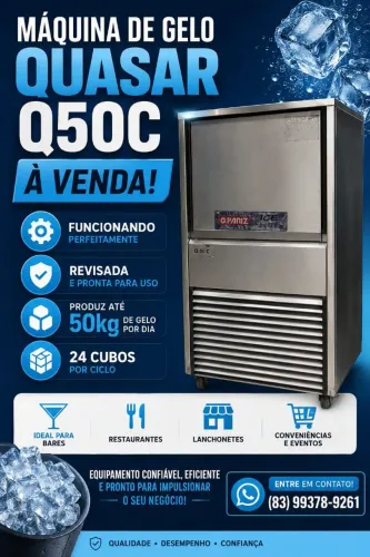 Máquina de gelo Quasar. Retirar no local.