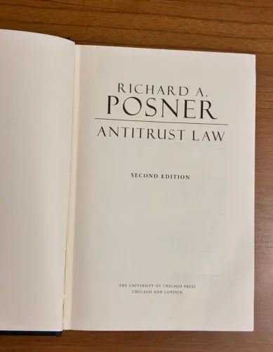 Antitrust Law. Richard A. Posner. 2ª edição.