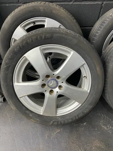 Rodas Originais Mercedes W204 Aro 17 OEM + Pneus Michelin