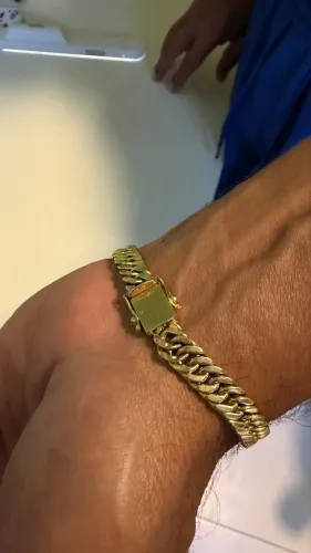 Pulseira de ouro 18 quilates - 14g