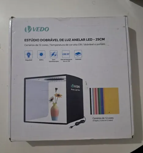 Estúdio dobrável de luz anelar led