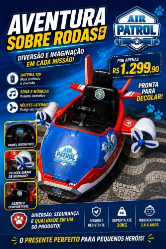Avião patrulha canina