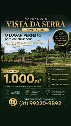 CHÁCARA NO CONDOMÍNIO VISTA DA SERRA - RAVENA/MG