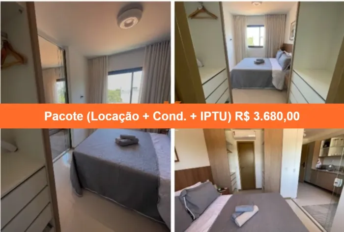 Aluguel de Apartamento em Ondina, Salvador-BA: 1 quarto, 1 sala, 1 banheiro, 1 vaga de gar