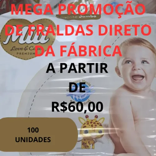 Fraldas Mili Direto da Fábrica