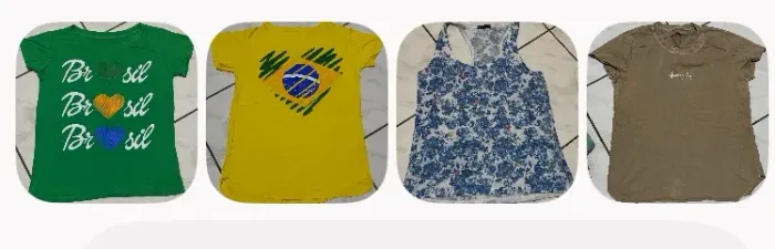 Lote / Kit 4 Camisetas e Regata Femininas ?