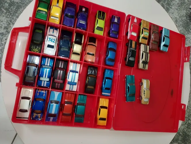 Coleção Hotwheels diversos com maleta grátis