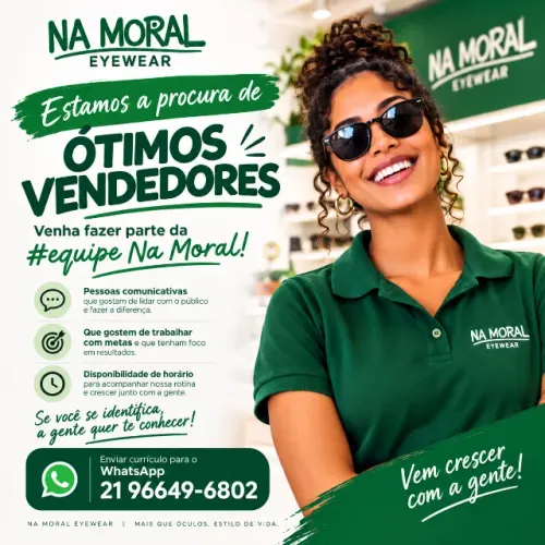 Vendedor Ótica em Campo Grande