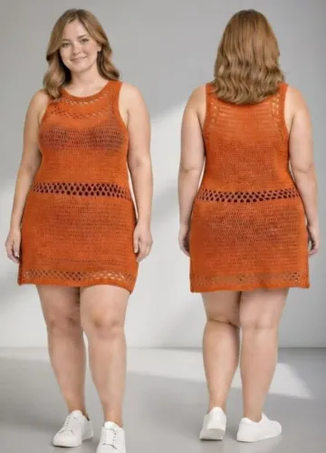 Vestido regata croche