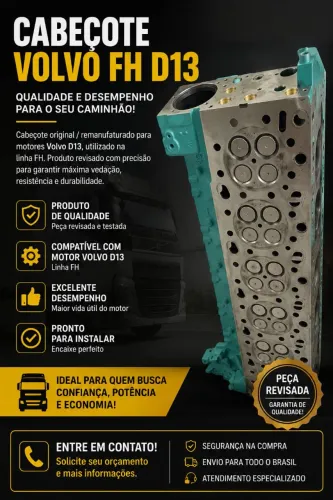CABEÇOTE VOLVO FH D13