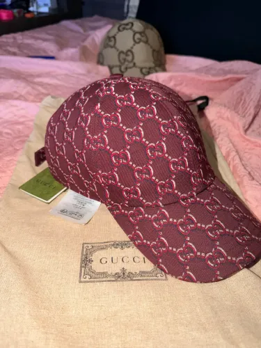 BONÉ GUCCI ORIGINAL BORDÔ