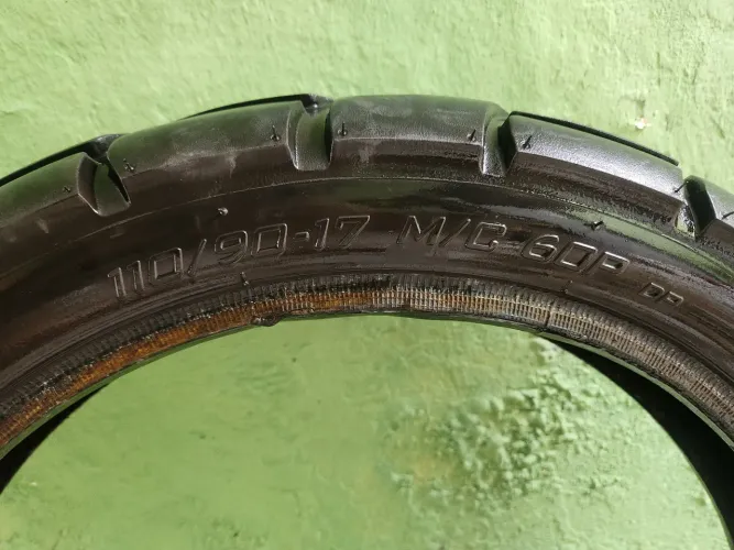 Pneu vipal 110/90 aro 17 bros