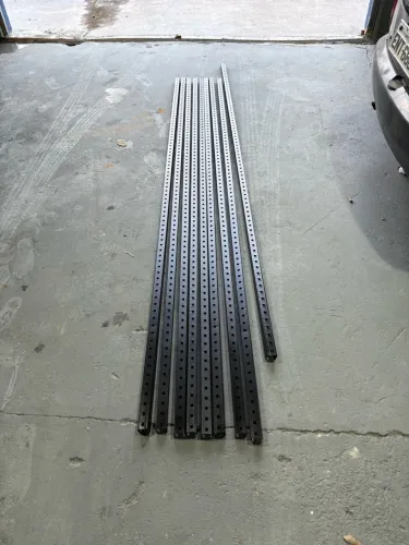 Perfilado preto 38x38 barra de 3 metros 